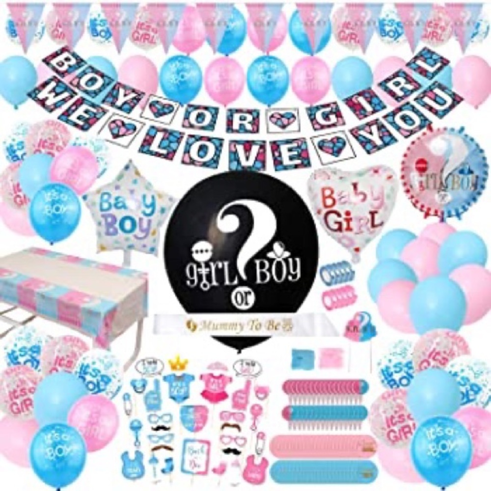 200 pieces- Gender reveal set
